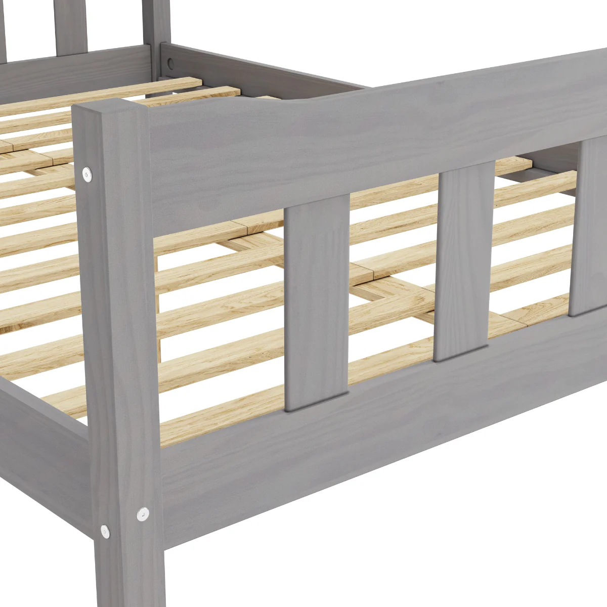 HO+ME Havana King Size Bed In Washed Grey - Image 4