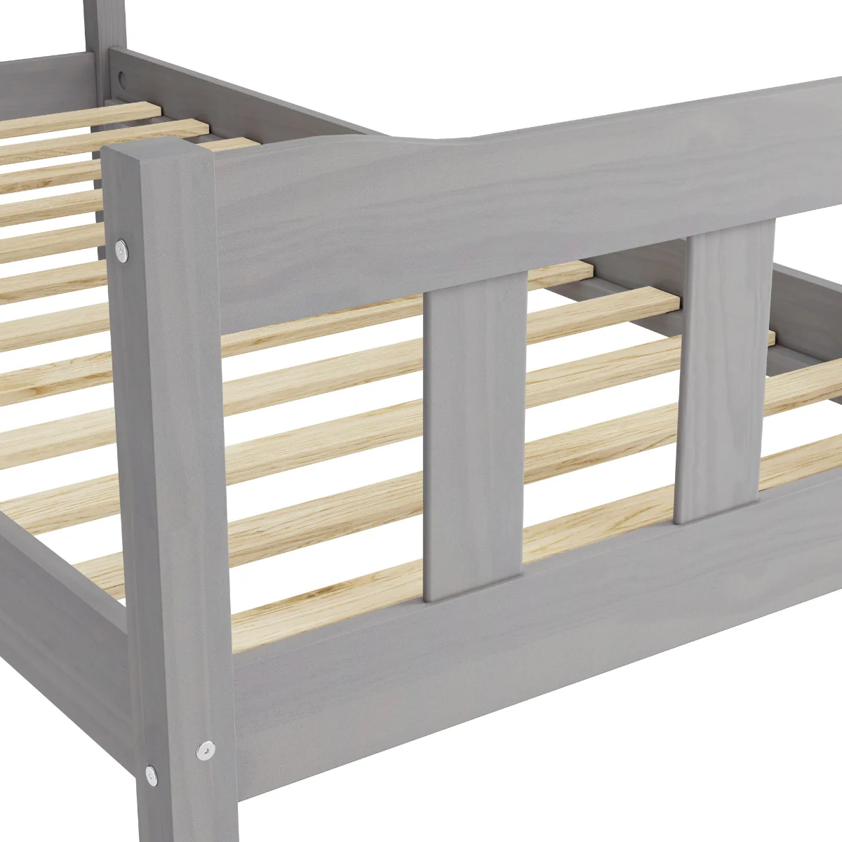 HO+ME Havana Single Bed In Washed Grey - Image 4