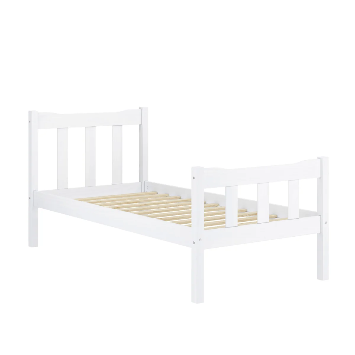 HO+ME Havana Single Bed In Washed White - Image 3