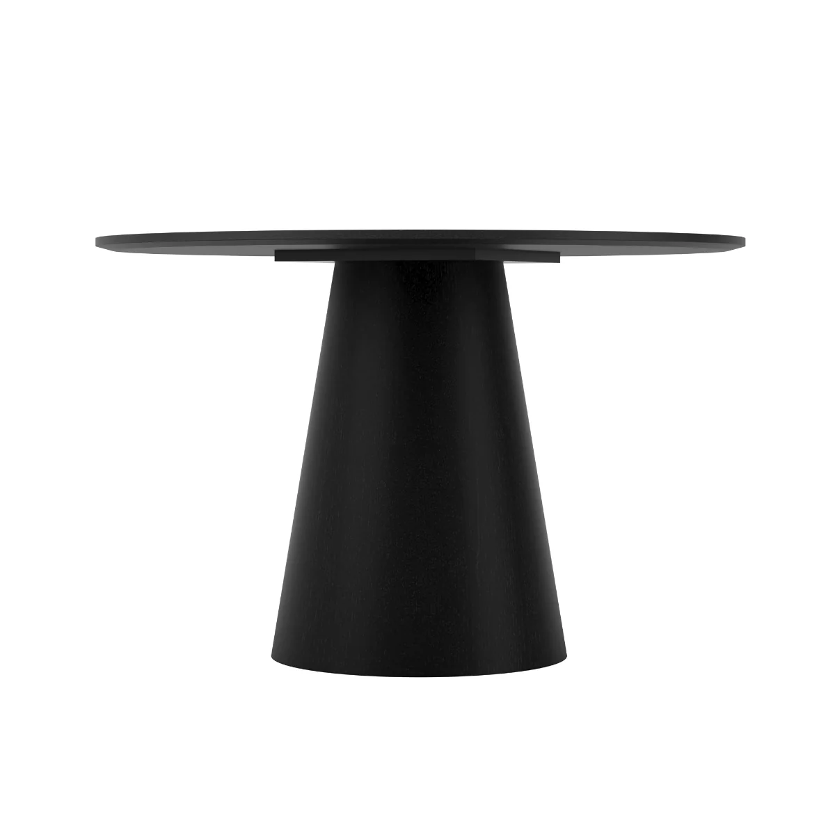 HO+ME Juno Pedestal Dining Table In Black - Image 2