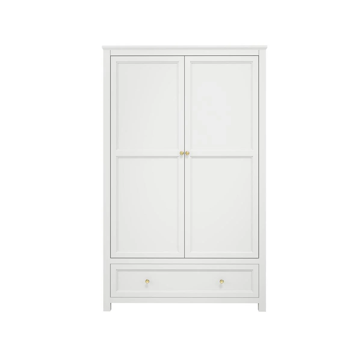 HO+ME Kernow 2 Door Wardrobe In White
