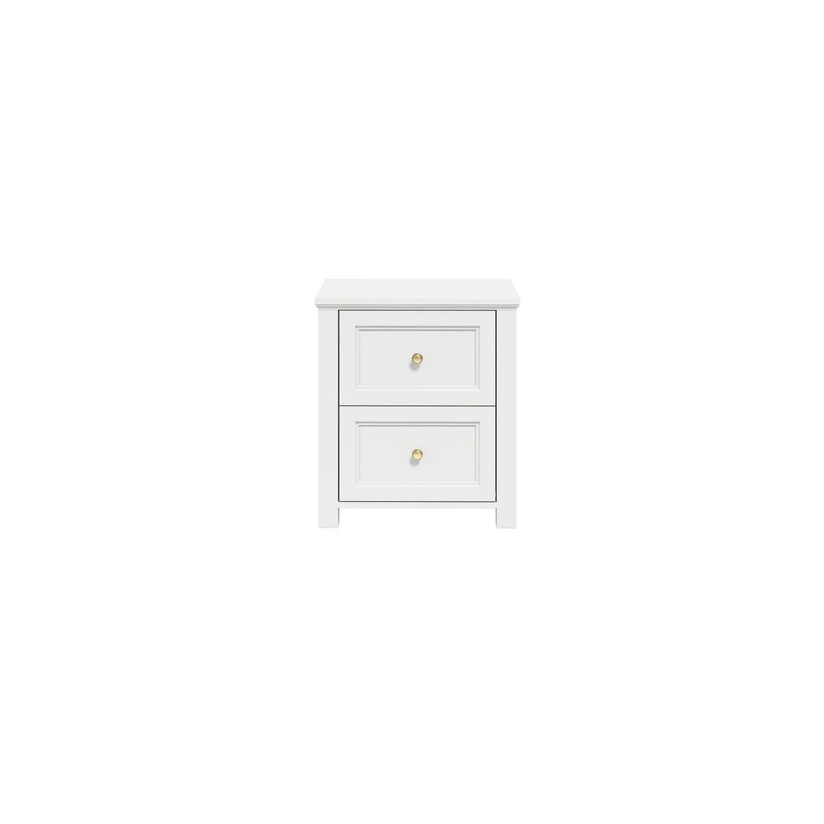 HO+ME Kernow Bedside Table In White