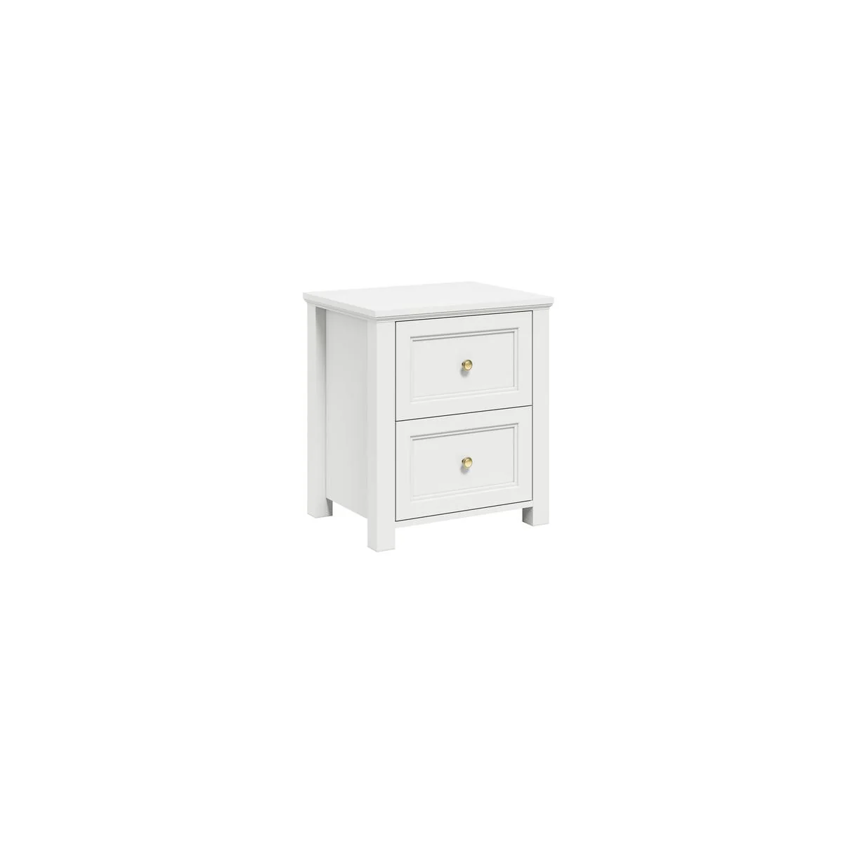 HO+ME Kernow Bedside Table In White - Image 3