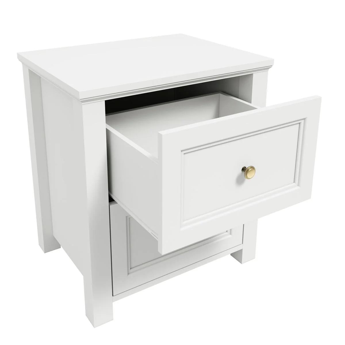 HO+ME Kernow Bedside Table In White - Image 5