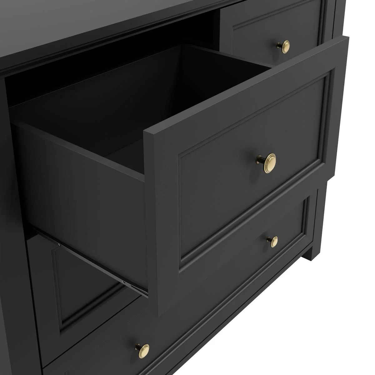 HO+ME Kernow Chest Of Drawers In Black - Image 5