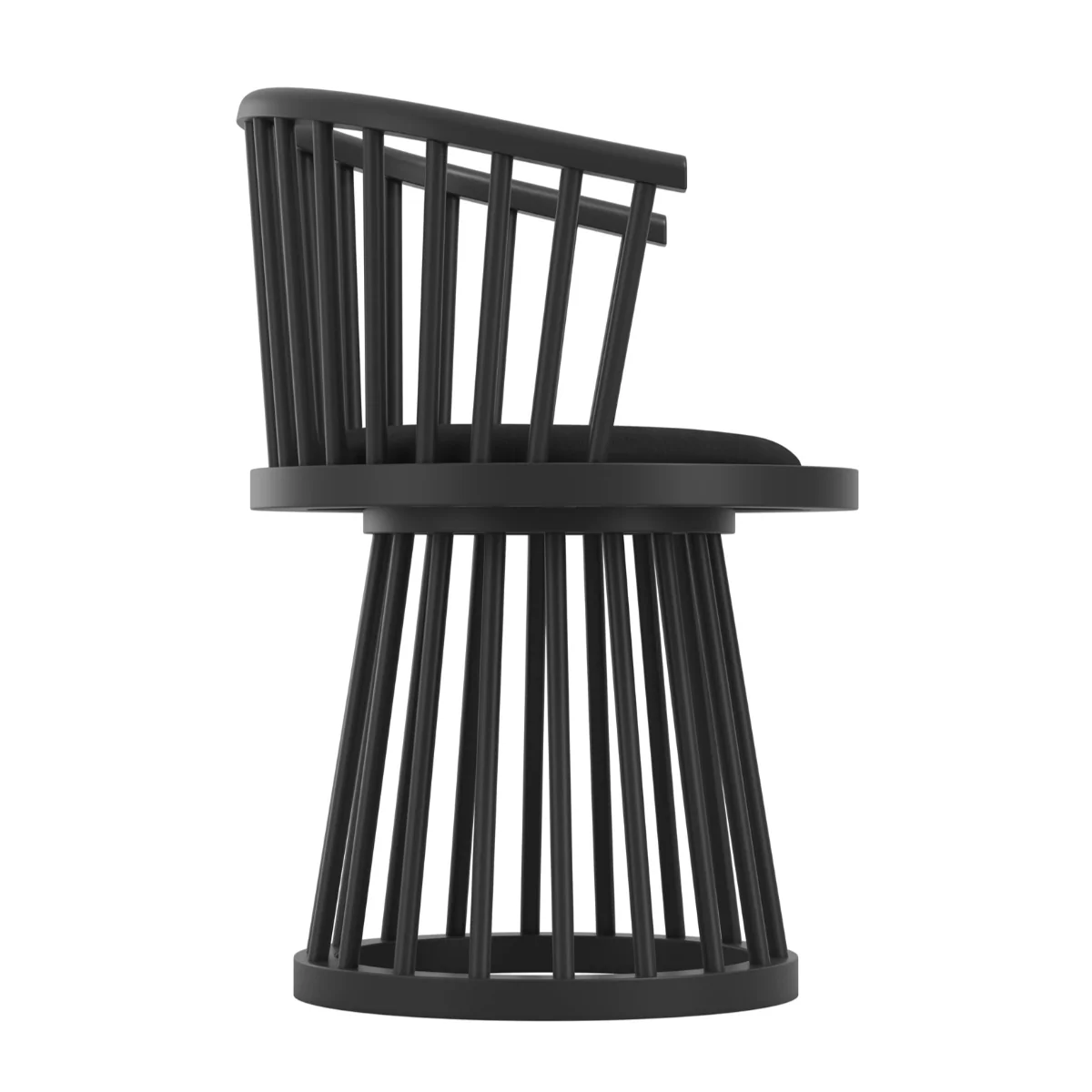 HO+ME Lina Dining Chair In Black - Image 3