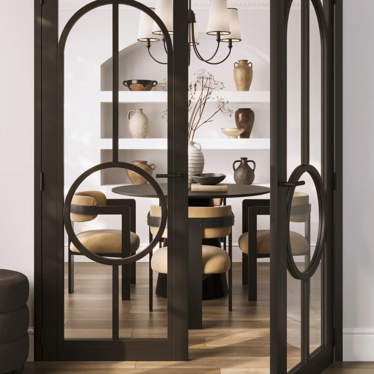 Oti Mai Dining Chair In Black And Mole - Image 6