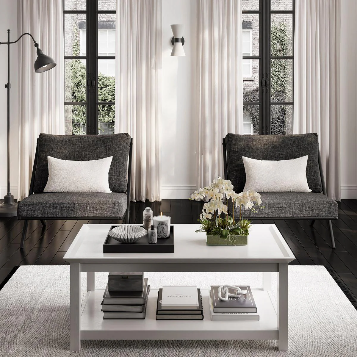 HO+ME Monaco Coffee Table In White - Image 5