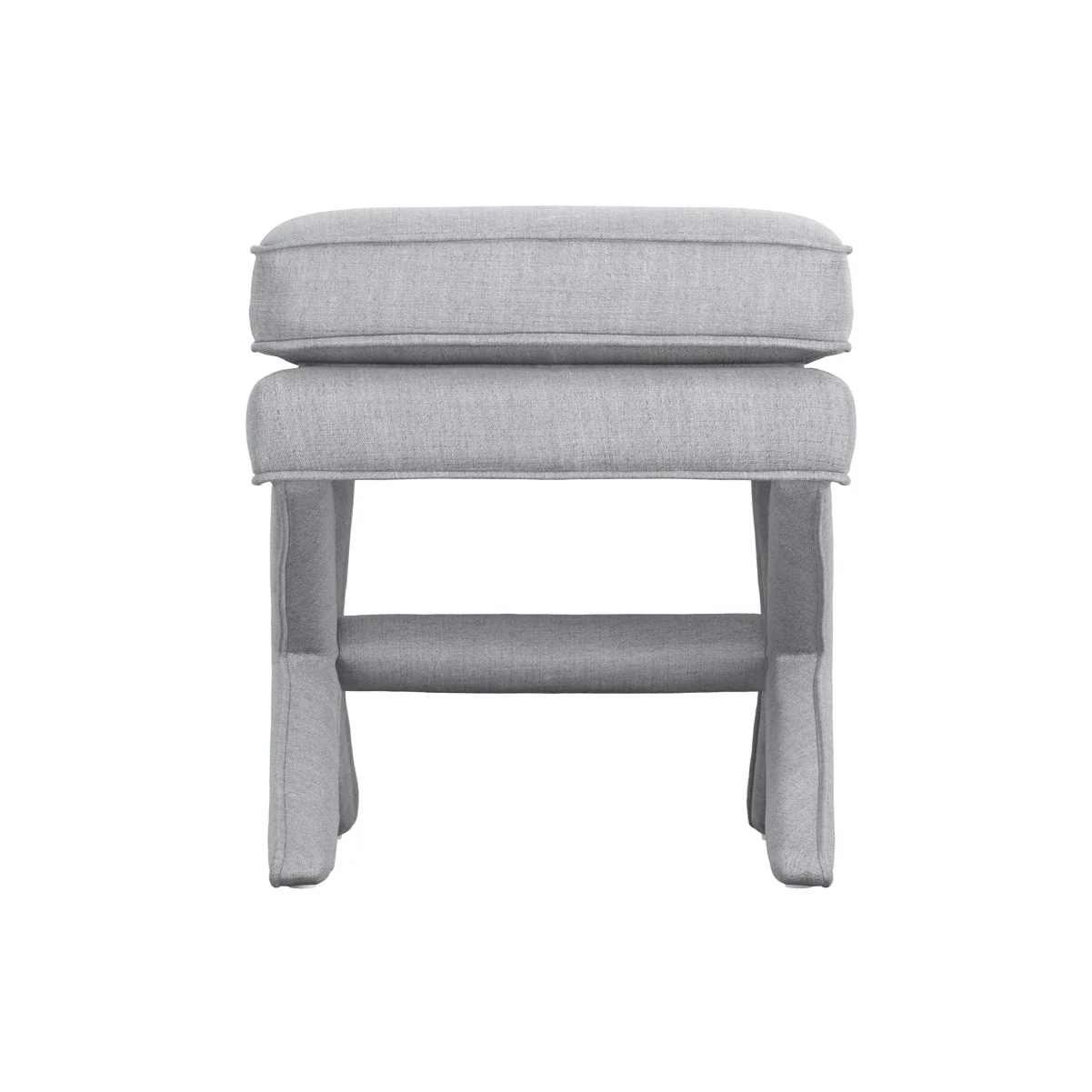 HO+ME Rhode Stool In Light Grey Linen - Image 3