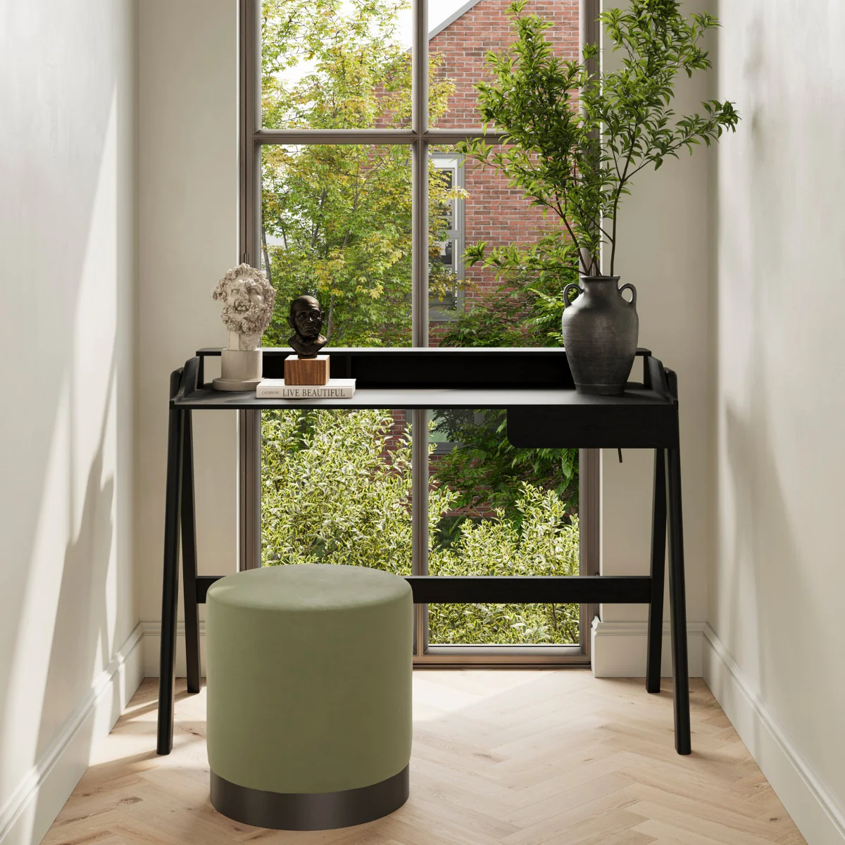 HO+ME Lark Desk In Black - Image 6