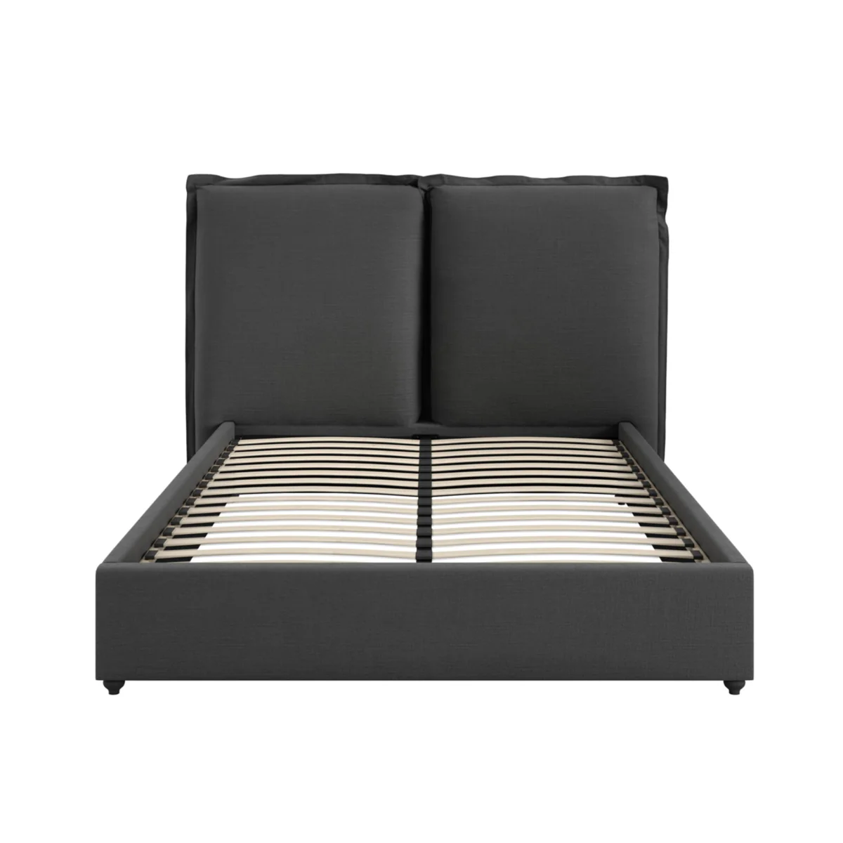 HO+ME Sunday Double Bed In Deep Grey