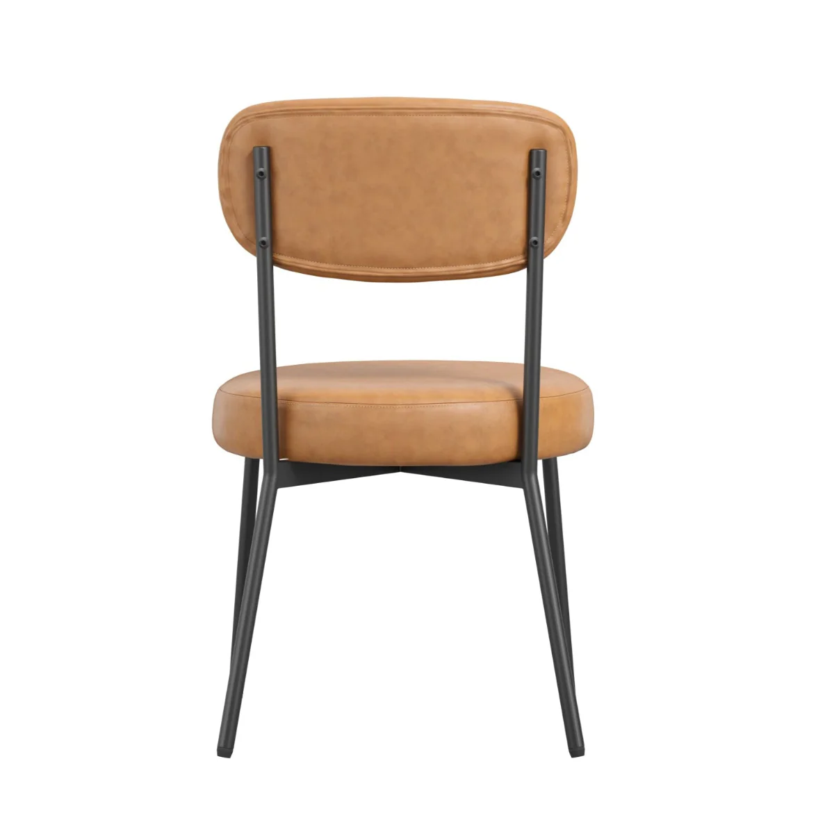 HO+ME Smith Dining Set of Two Dining Chairs In Caramel - Image 4
