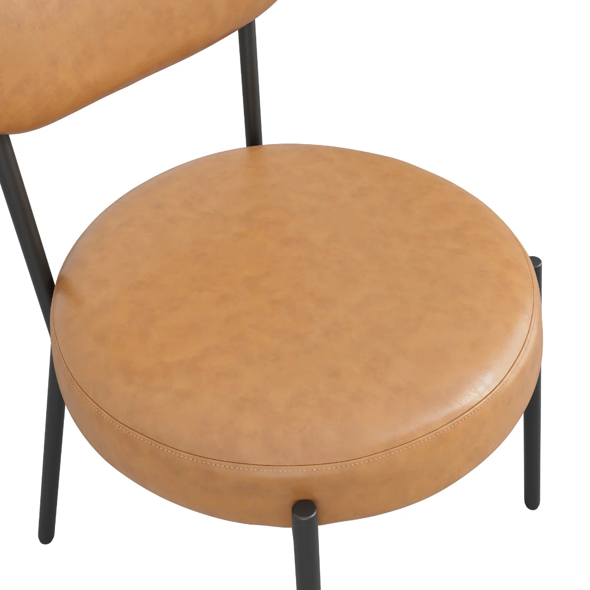 HO+ME Smith Dining Set of Two Dining Chairs In Caramel - Image 5