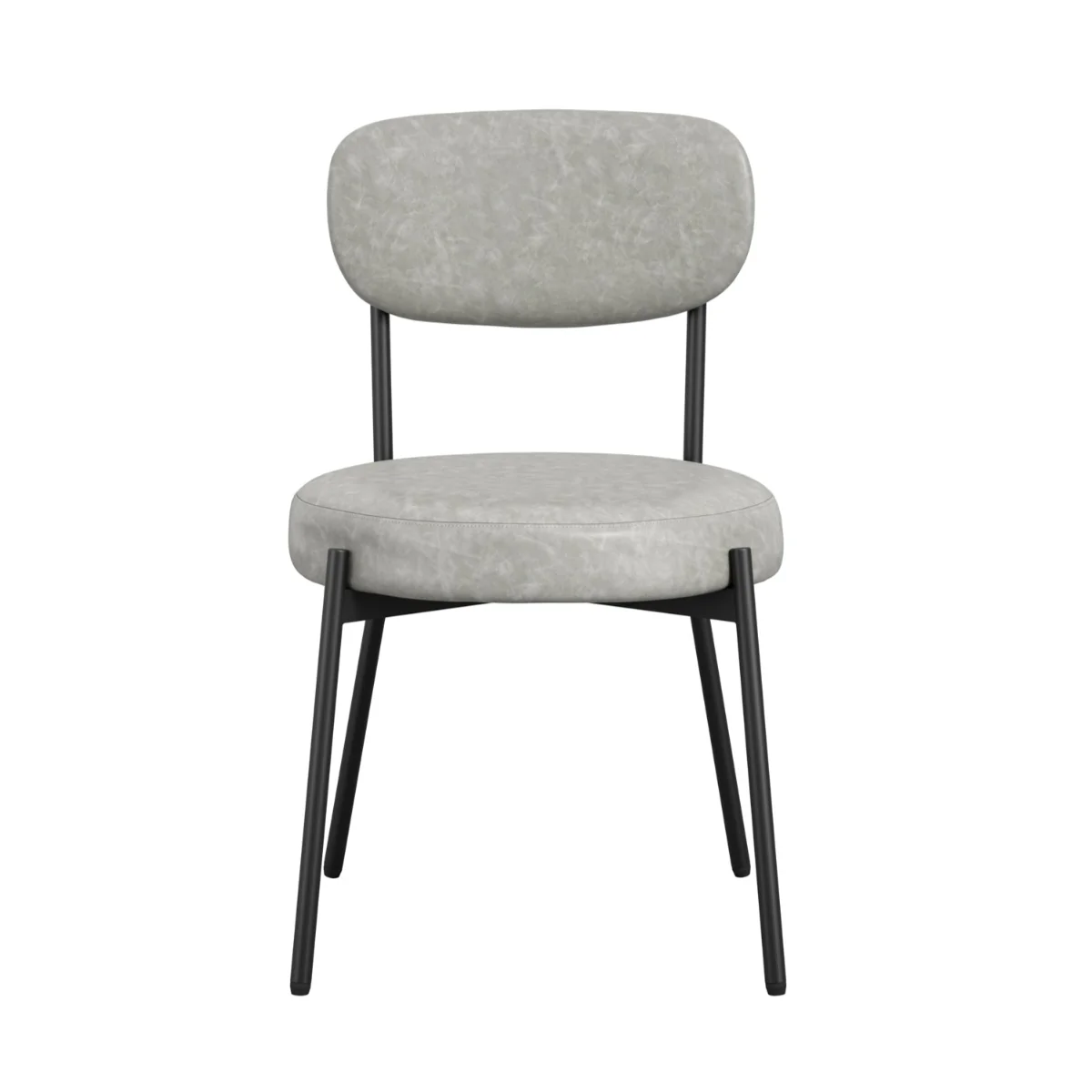HO+ME Smith Dining Set of Two Dining Chairs In Graphite - Image 2
