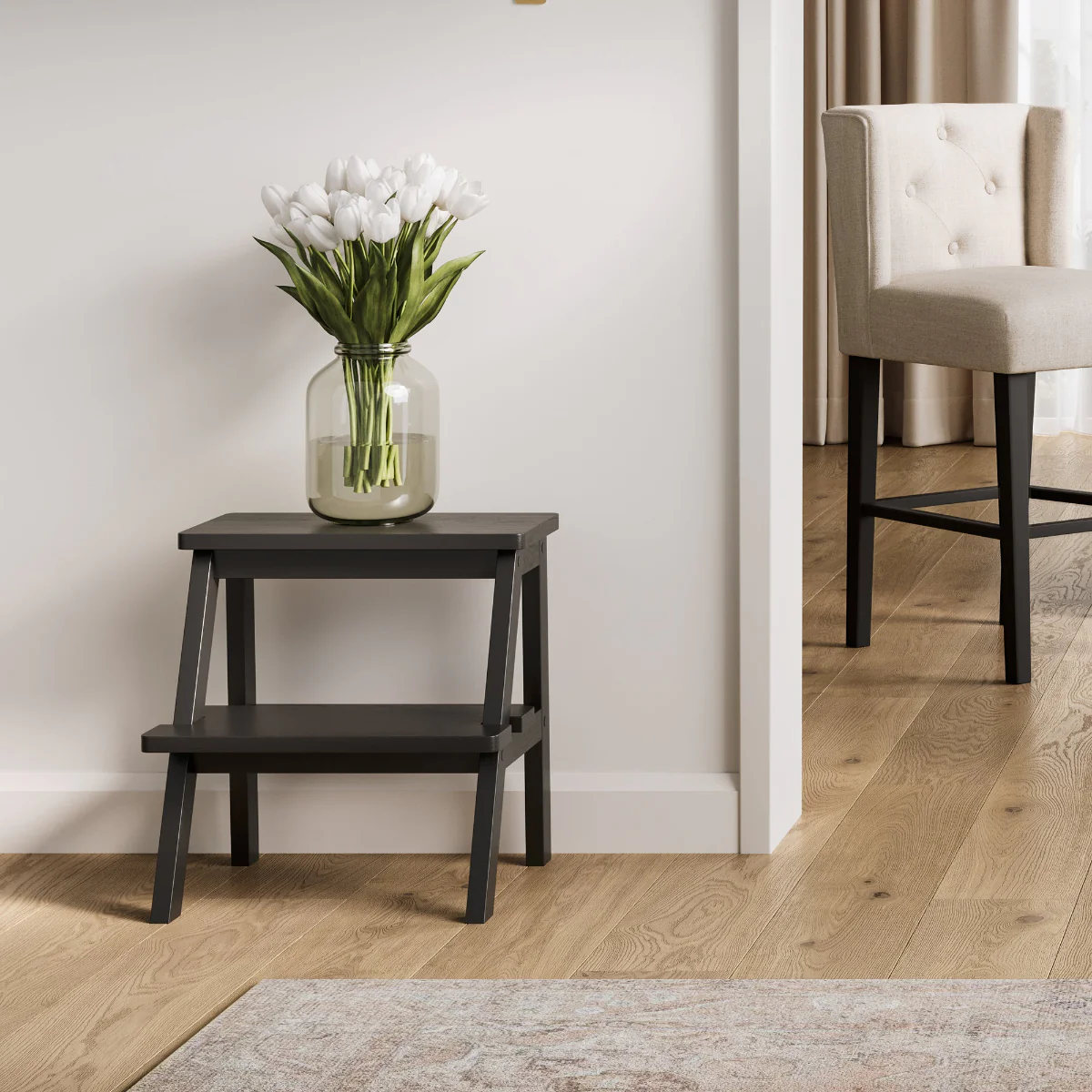 HO+ME Stark Stool In Black - Image 6