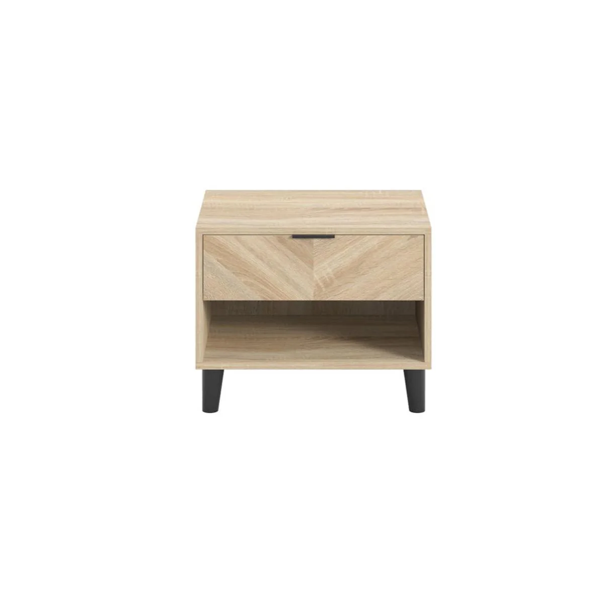 HO+ME Stockholm Drawer Bedside Table in Chevron - Image 2