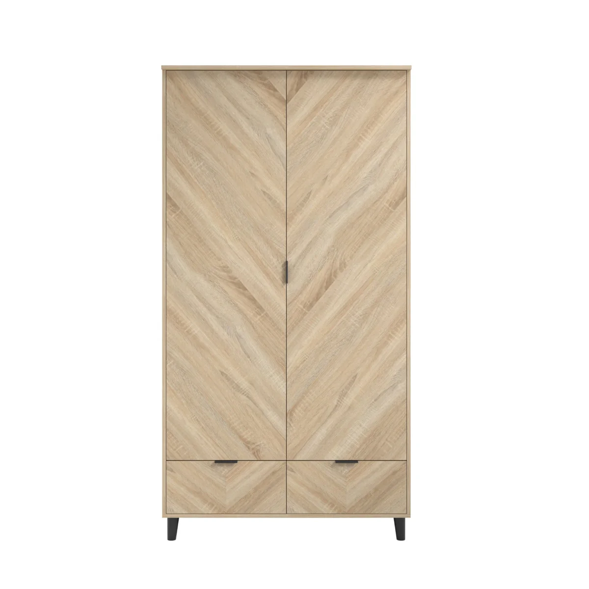 HO+ME Stockholm 2 Door Wardrobe in Chevron - Image 2