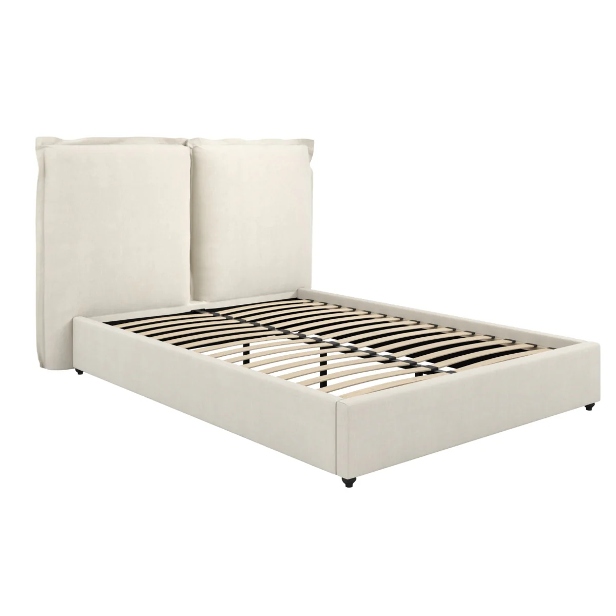 HO+ME Sunday Double Bed In Ivory - Image 2
