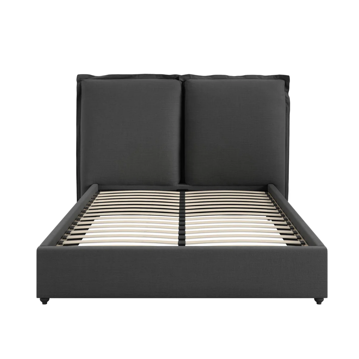 HO+ME Sunday King Size Bed In Deep Grey