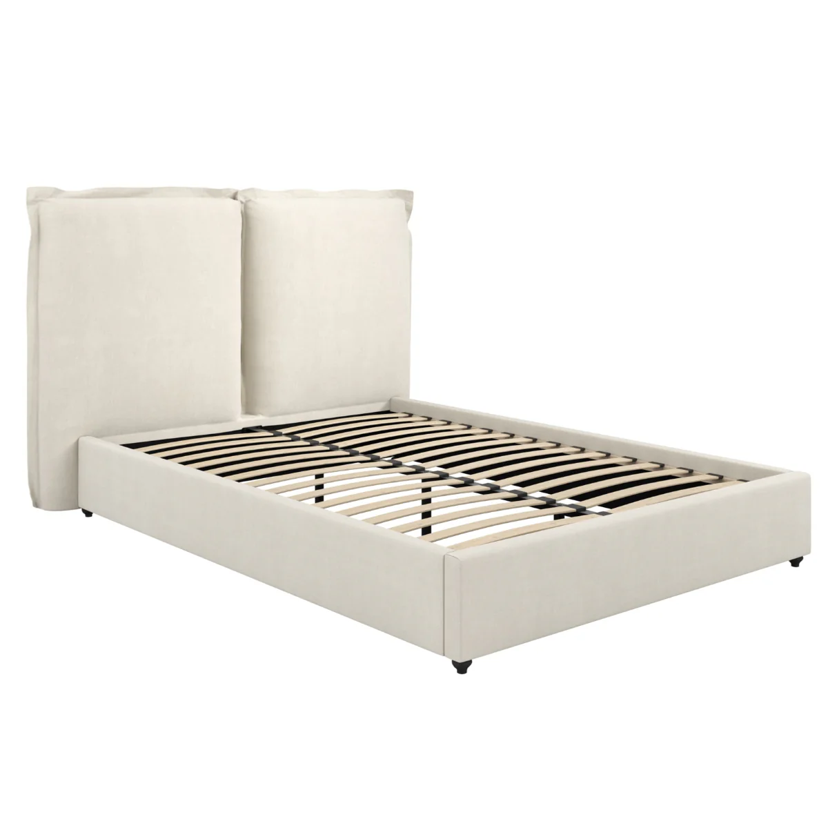 HO+ME Sunday King Size Bed In Ivory - Image 2