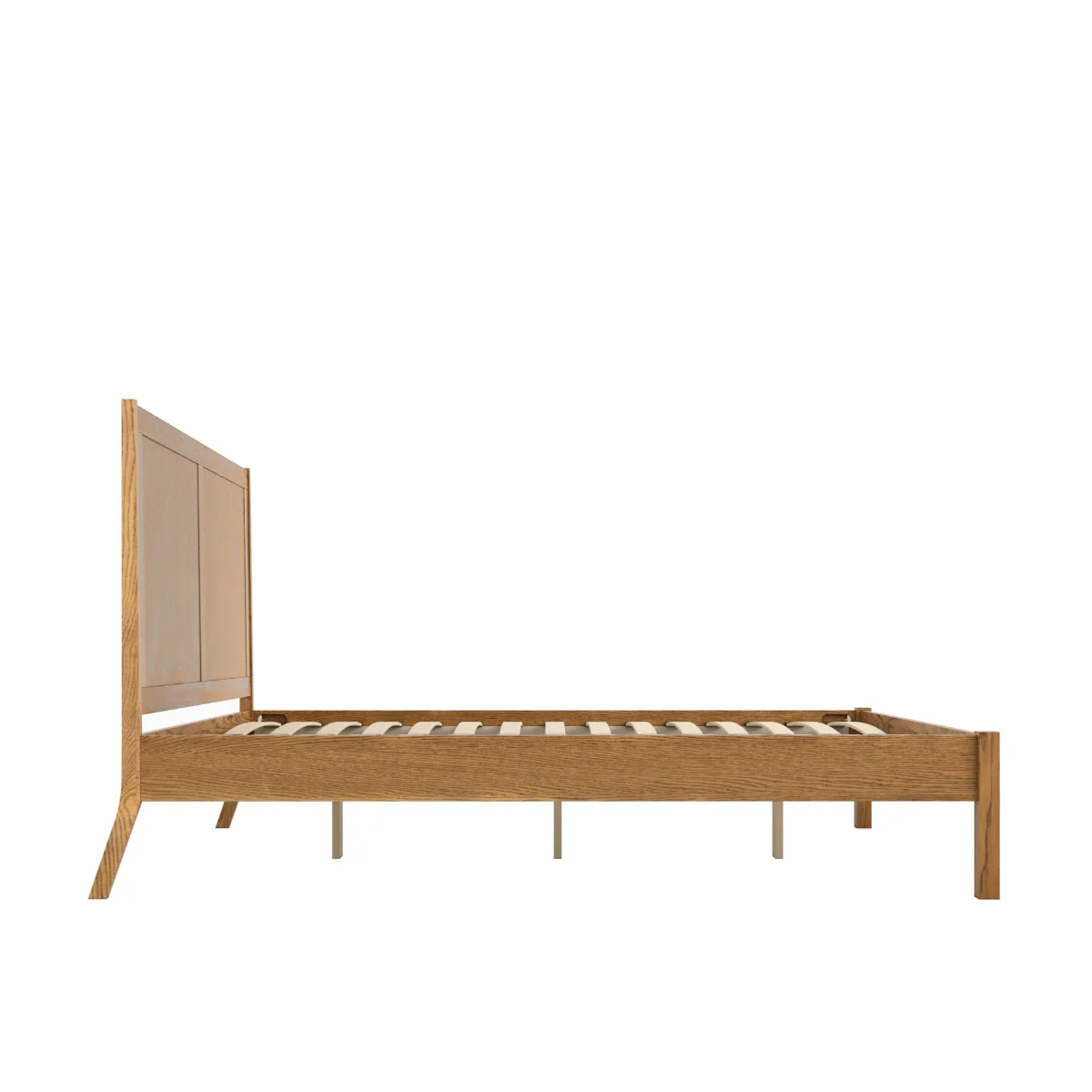 HO+ME Ziggy Kind Size Bed In Smoked Herringbone - Image 4
