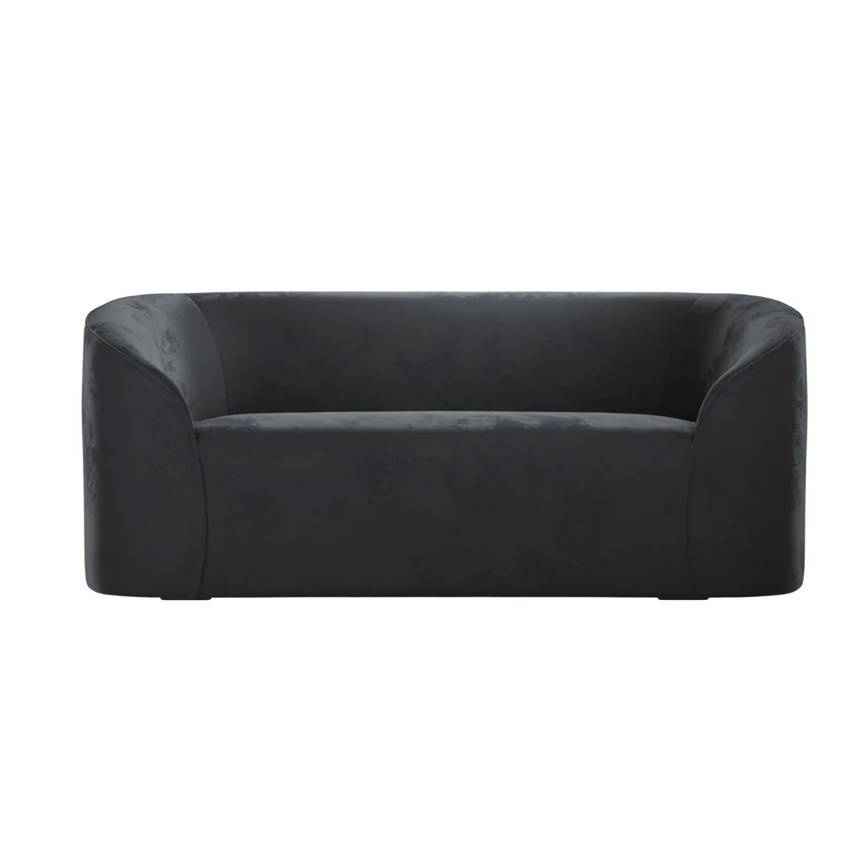 HO+ME Zuma Curved Black Sofa - Image 2
