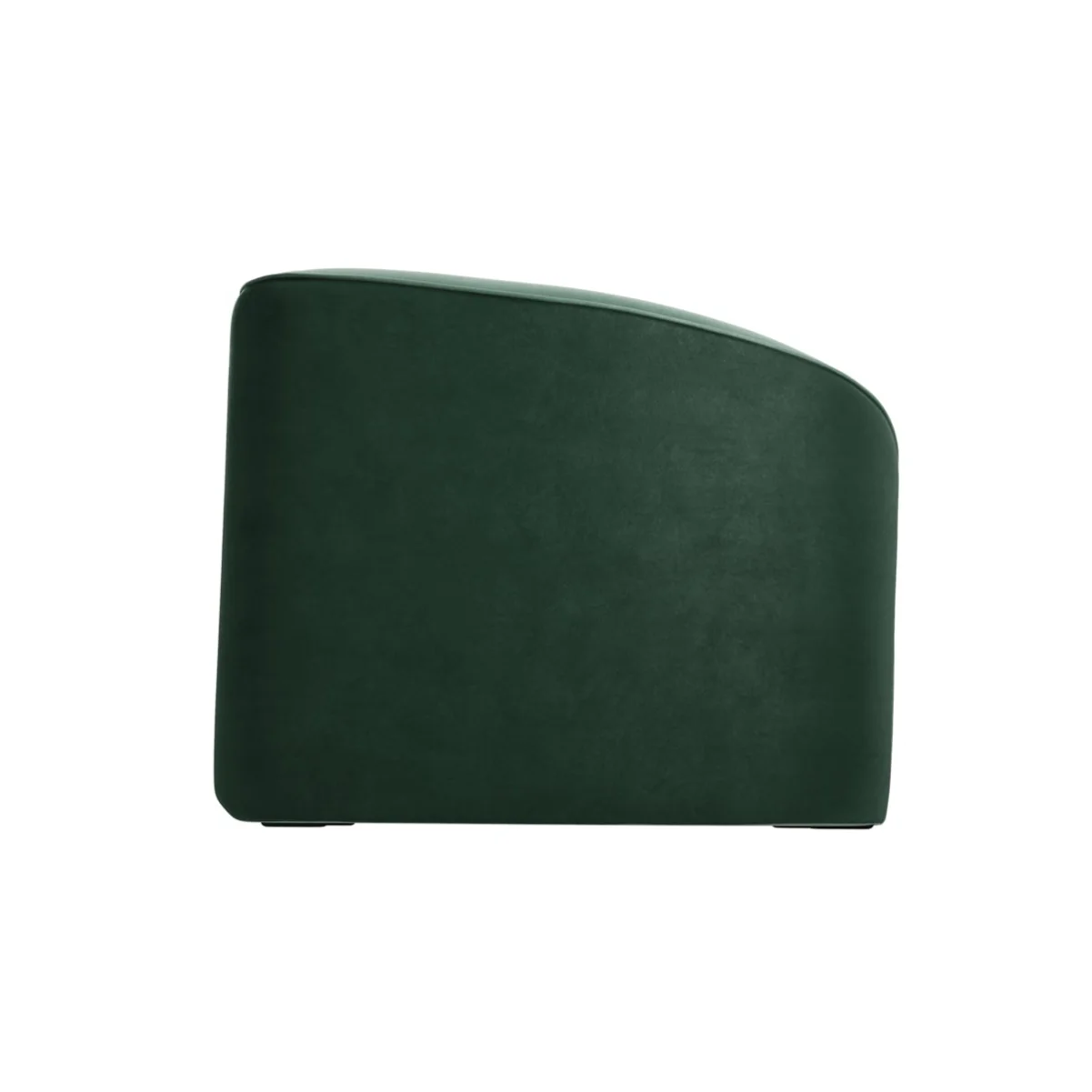 HO+ME Zuma Green Velvet Curved Armchair - Image 3