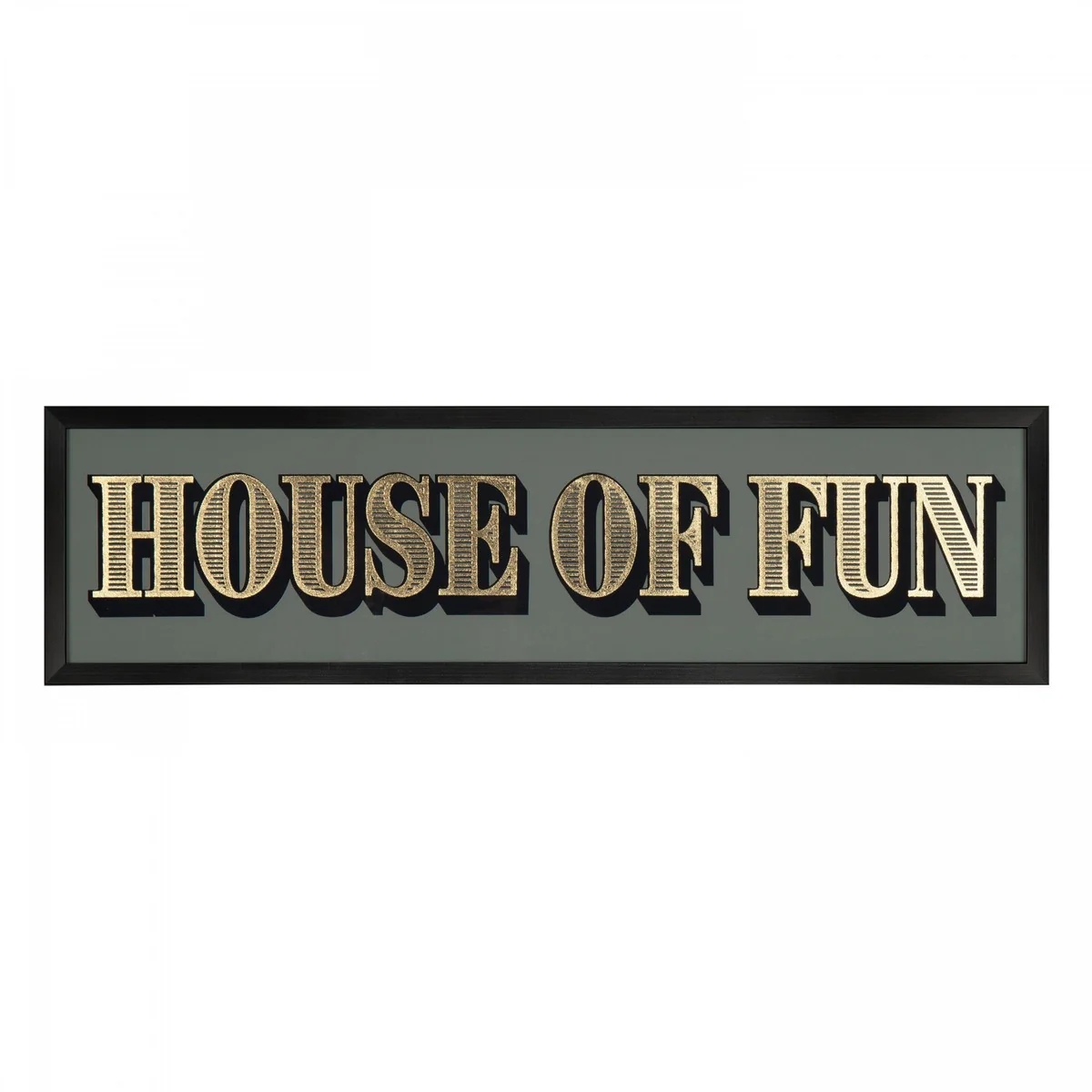 Art Marketing ‘House of Fun’ Wall Art - 15 x 55cm