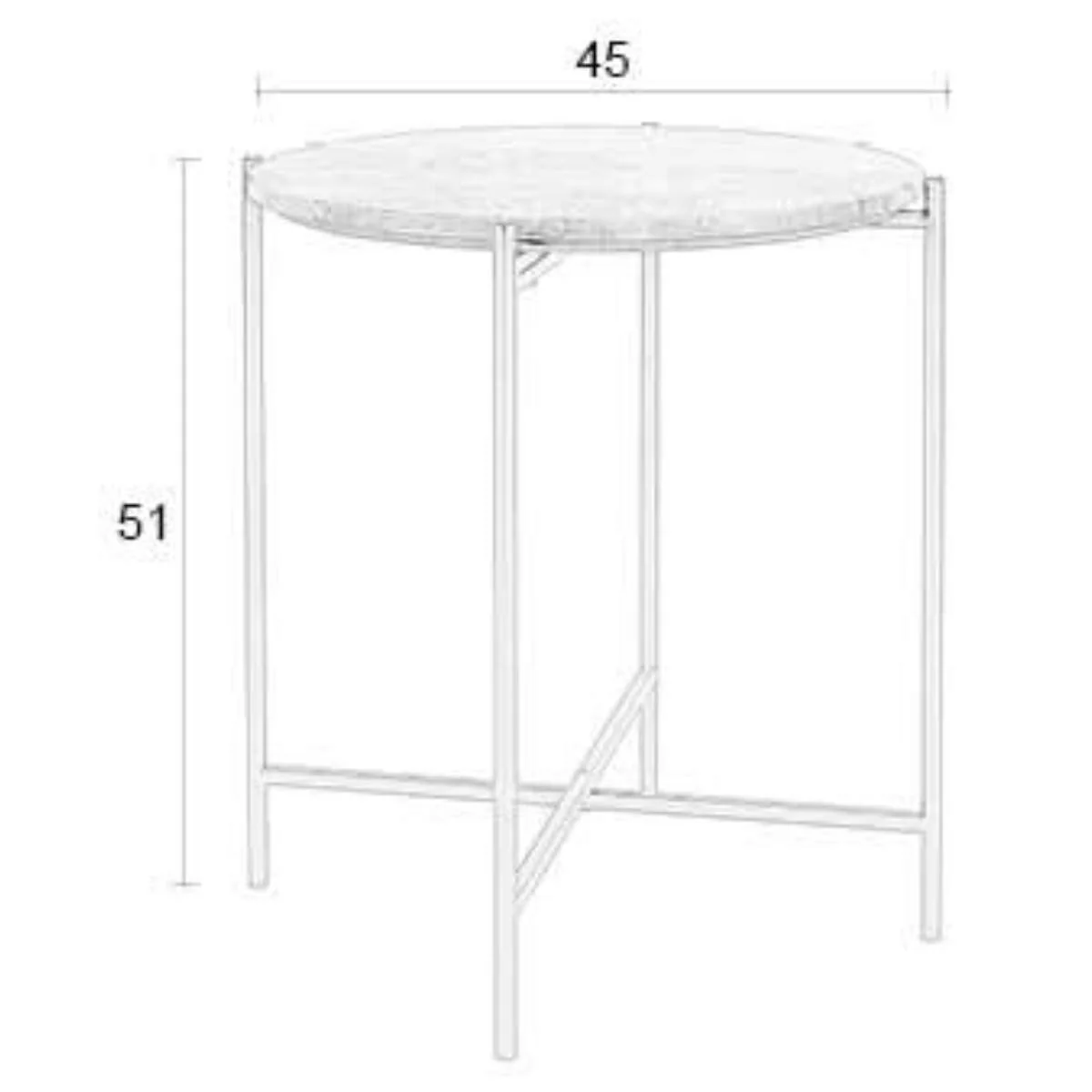 Housecraft Living Side Table Tooz Beige - Image 7