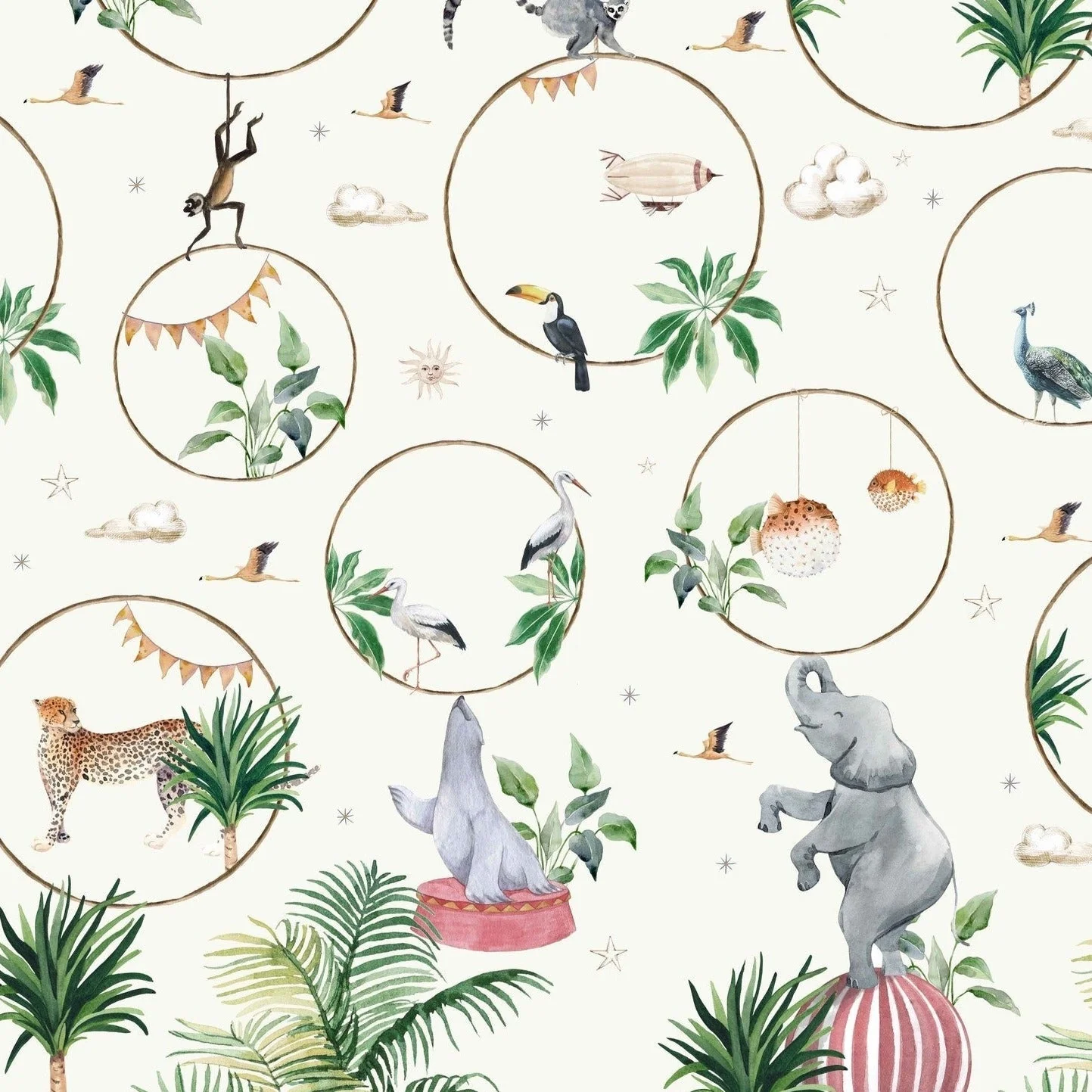 Creative Lab Amsterdam Hula Hoop Wallpaper Mural