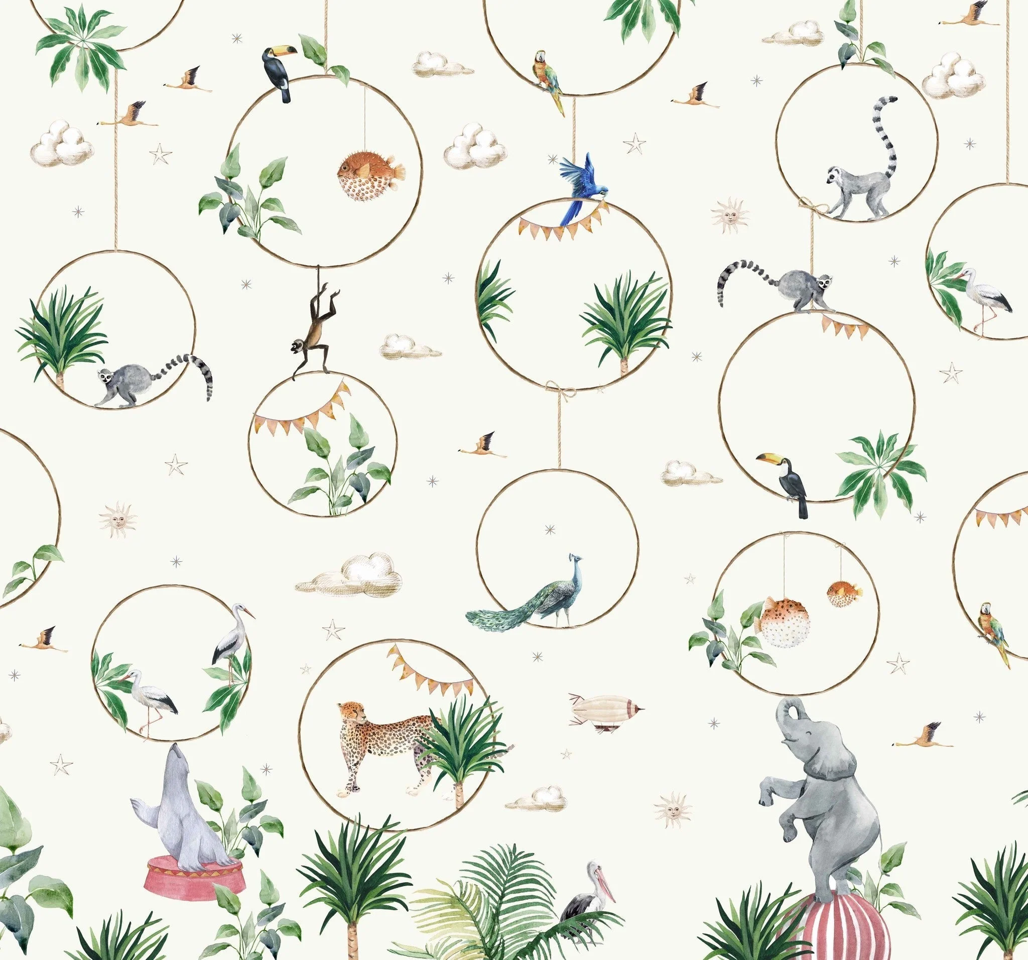 Creative Lab Amsterdam Hula Hoop Wallpaper Mural - Image 2