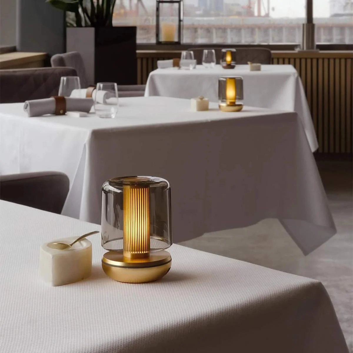 Humble Firefly Rechargeable Table Light Smoked/Gold - Image 3