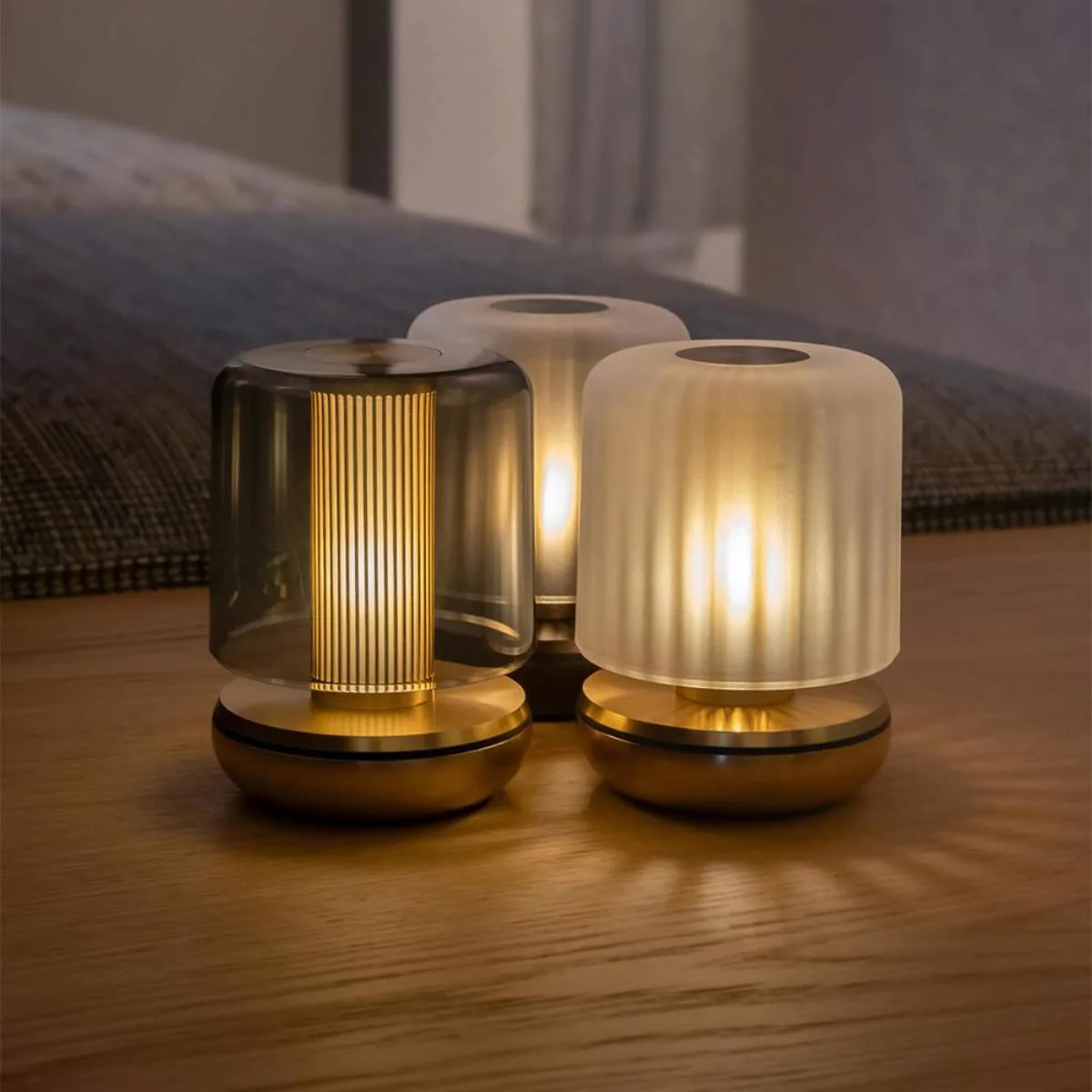 Humble Firefly Rechargeable Table Light Smoked/Gold - Image 4