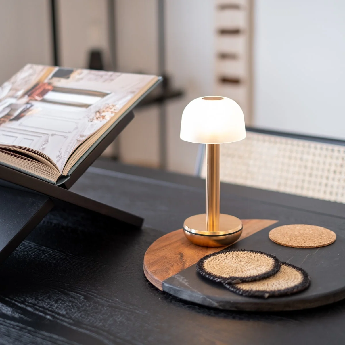 Humble Two Rechargeable Table Lamp - Frosted Gold - Image 3