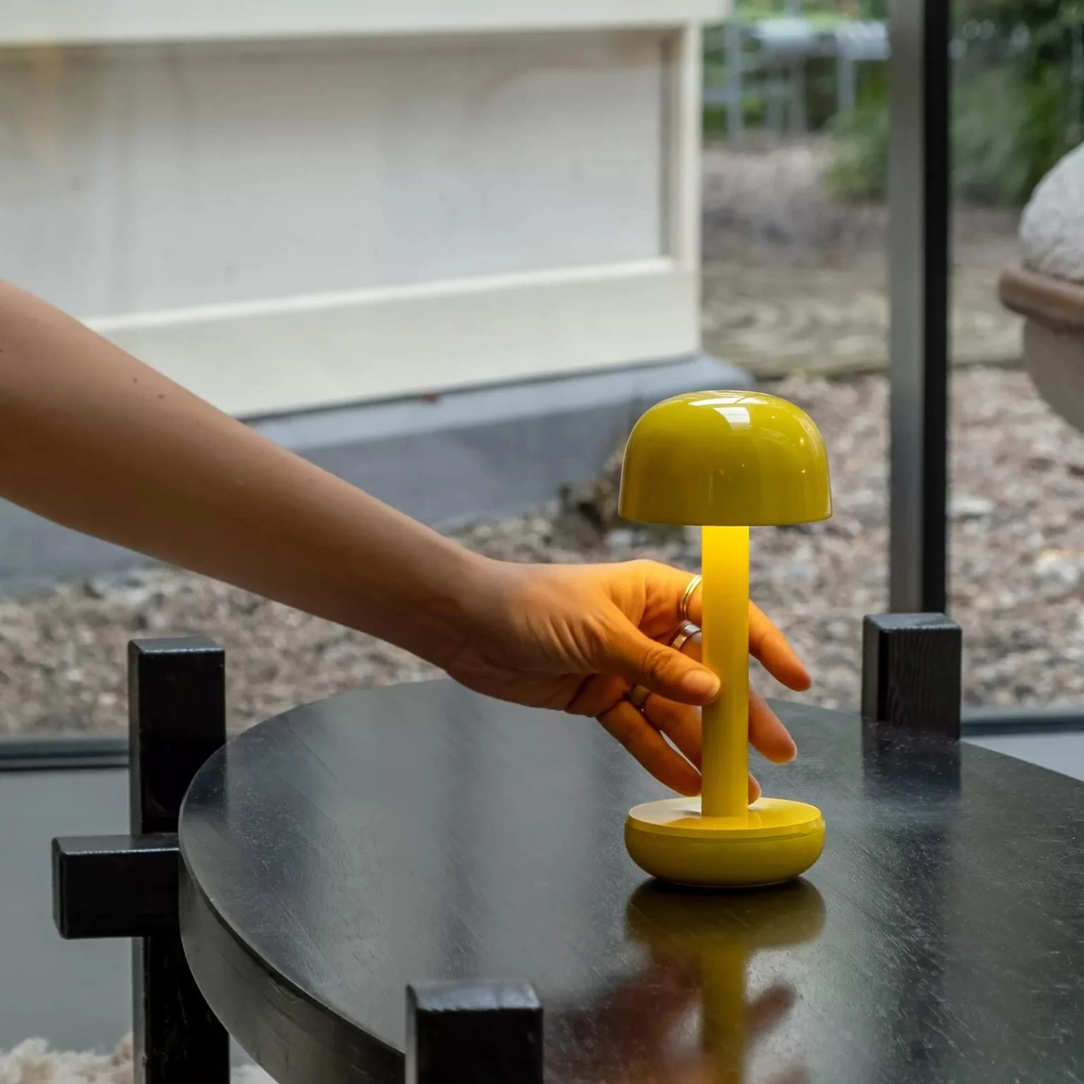 Humble Two Rechargeable Table Lamp - Yellow - Image 3