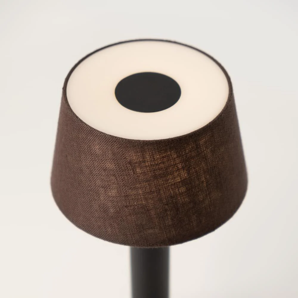 Humble Two Rechargeable Table Light - Black Brown Linen - Image 2