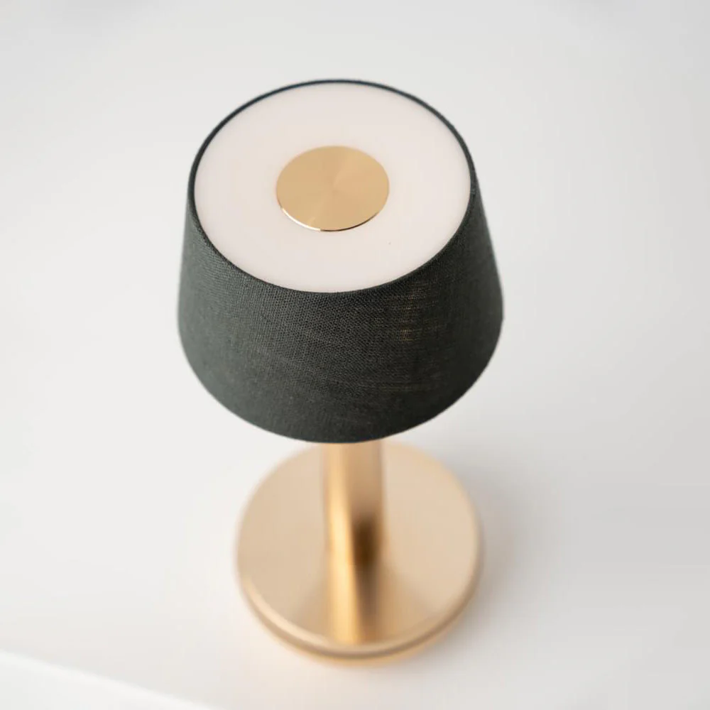 Humble Two Rechargeable Table Light - Gold Emerald Linen - Image 2