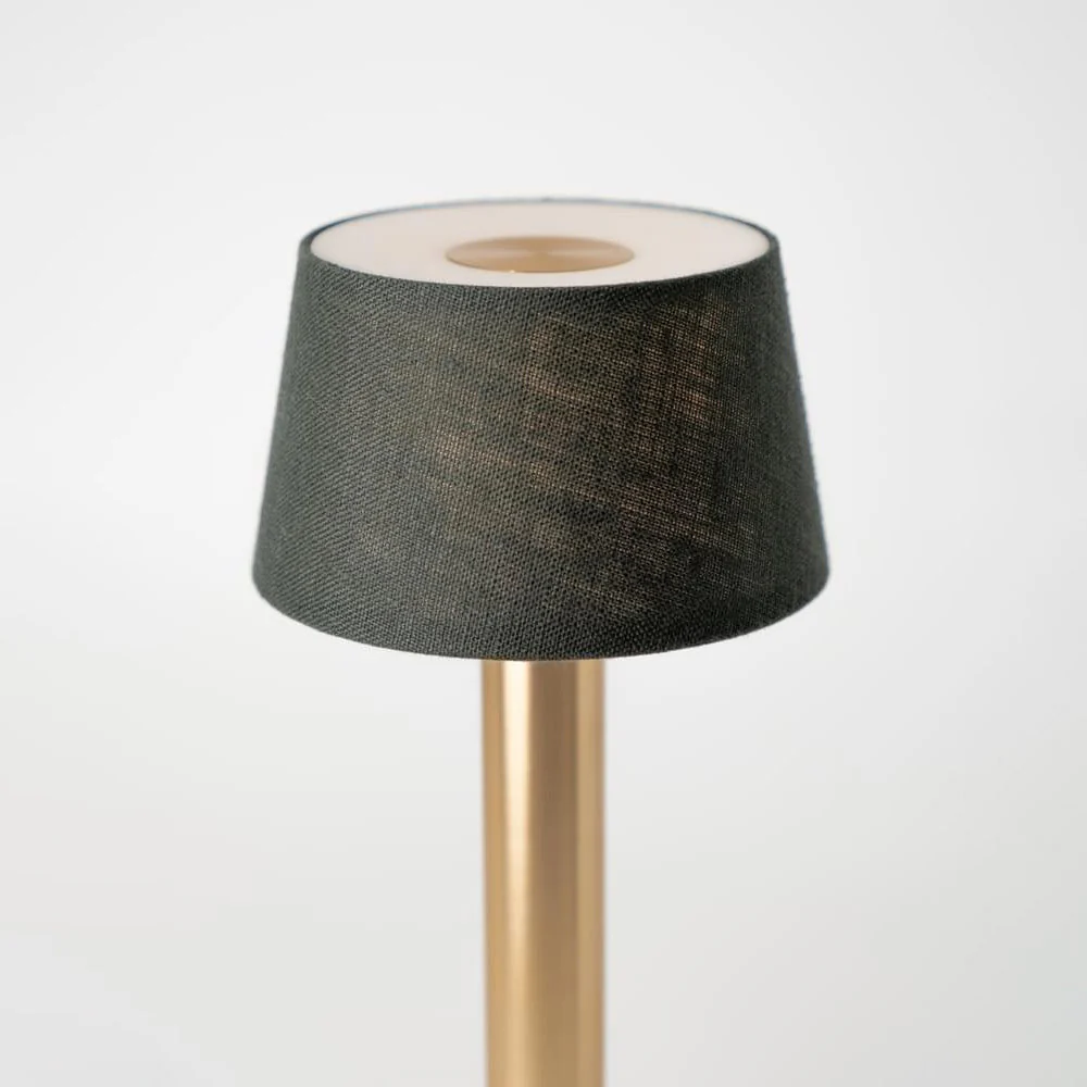 Humble Two Rechargeable Table Light - Gold Emerald Linen - Image 3