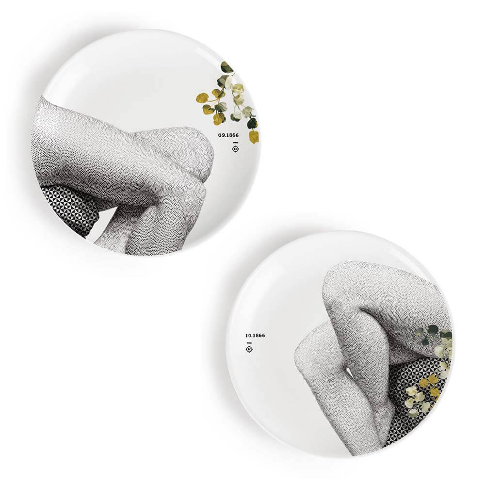 ibride Parnasse Set of Two Plates 27cm - Autumn - Image 2