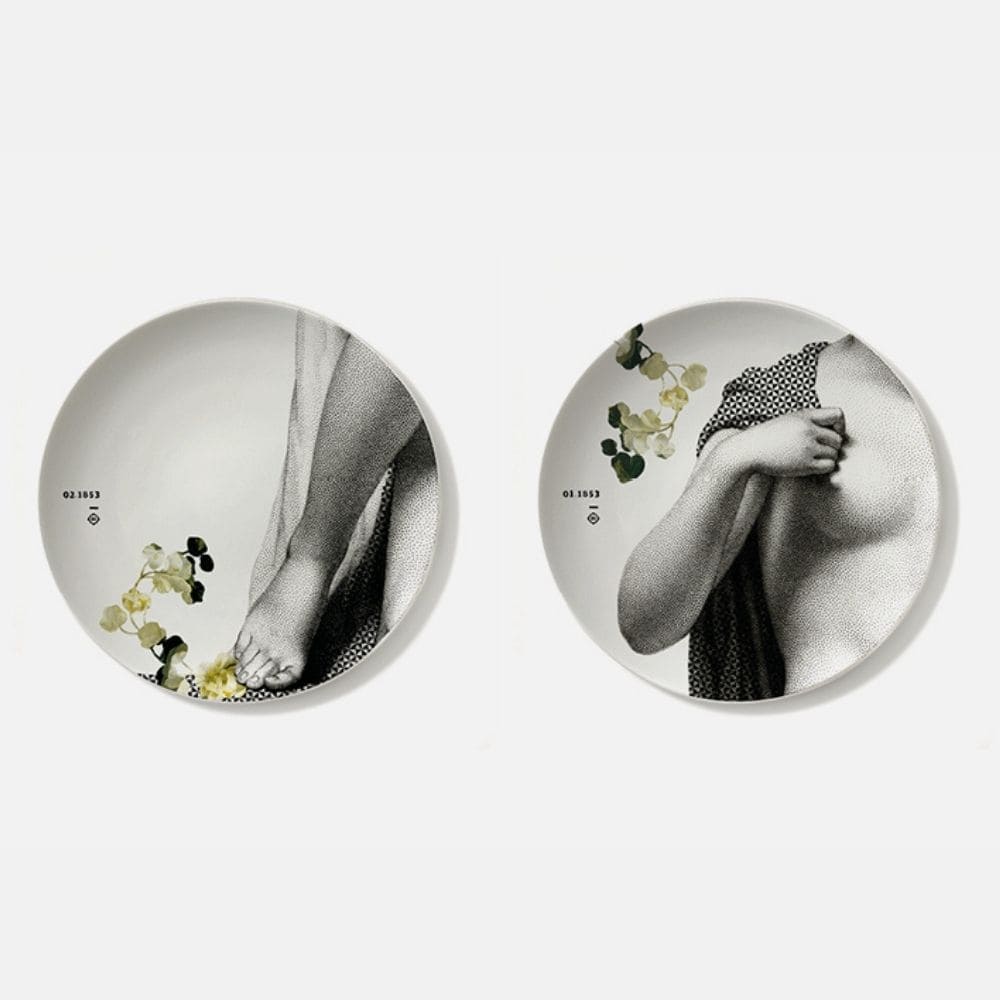 ibride Parnasse Set of Two Plates 27cm - Winter - Image 2