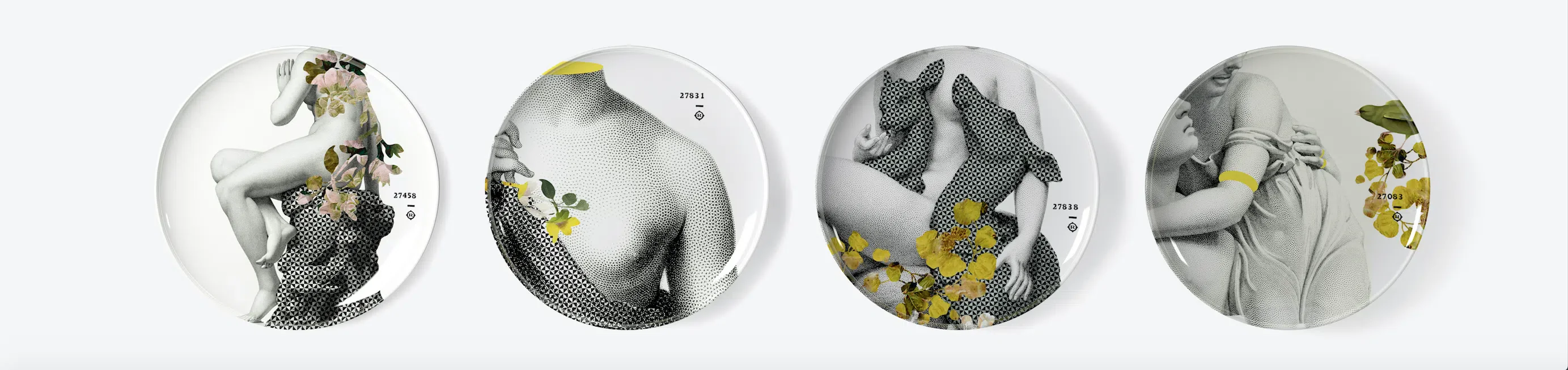 ibride Set of 4 Parnasse Plates - Image 3