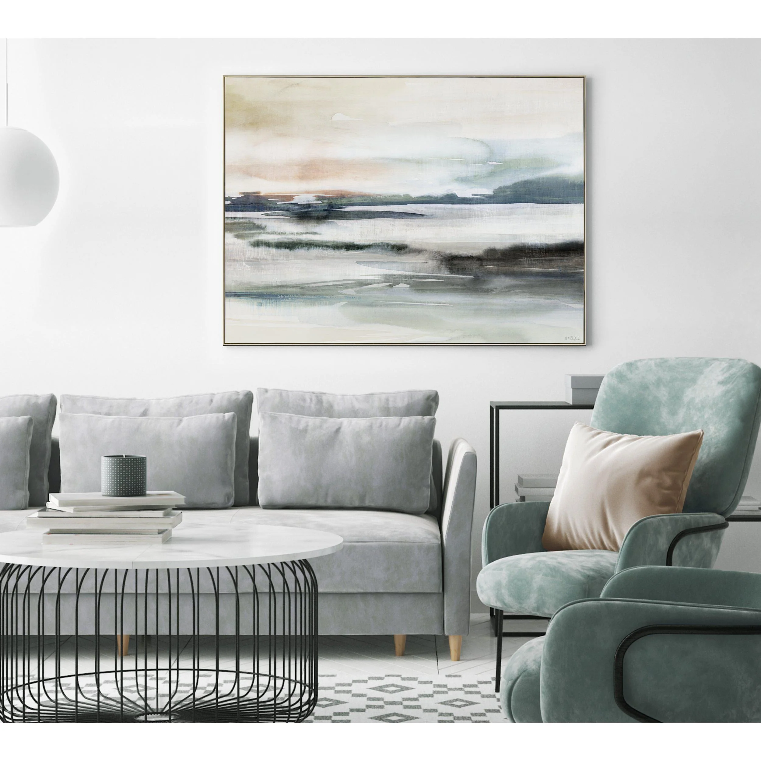 Art Marketing ‘Illusion’ Framed Wall Art - 88 x 122cm - Image 3
