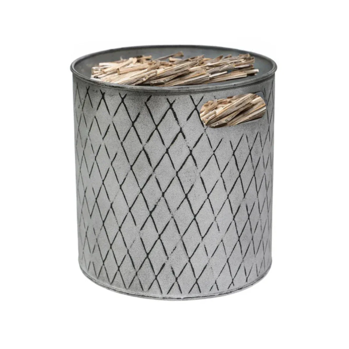 Ivyline Indoor Christmas Tree Bucket Zinc - Image 3