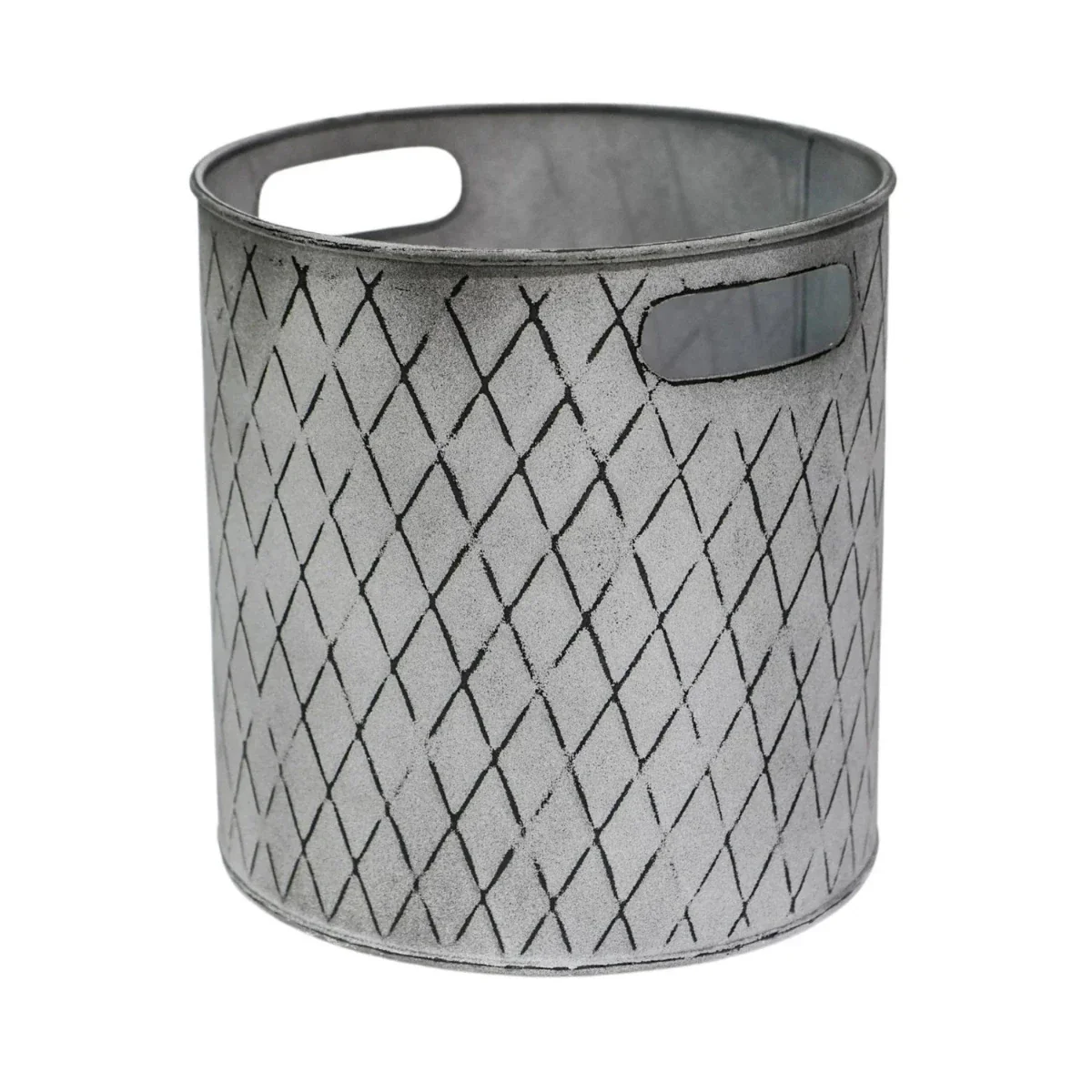 Ivyline Indoor Christmas Tree Bucket Zinc - Image 4