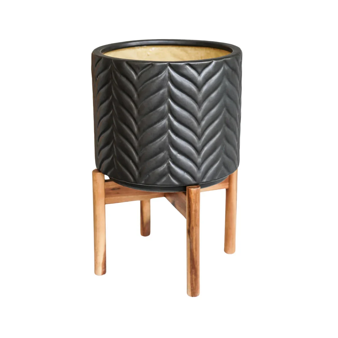 Ivyline Aspen Chevron Mercury Planter