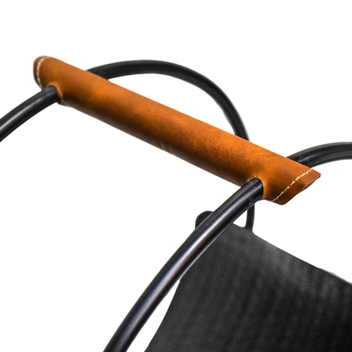 Ivyline Leather Handle Round Log Holder - Image 3