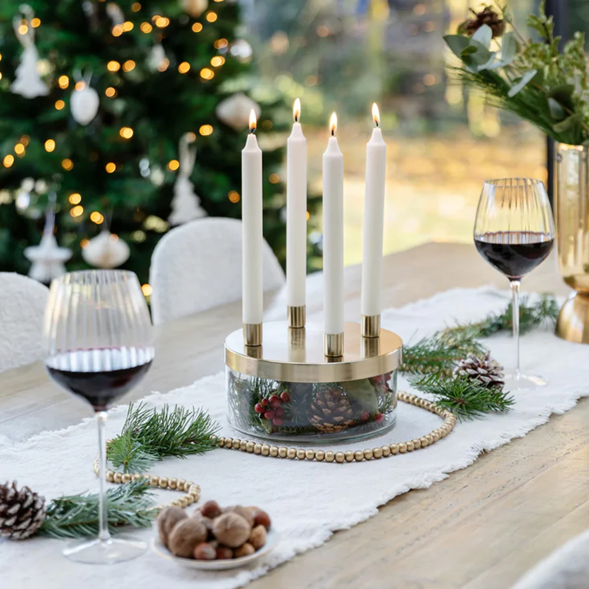Ivyline Metal Candle Holder with Glass Bowl - Image 10