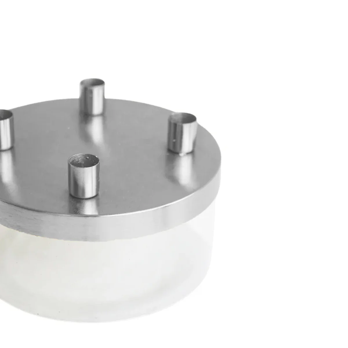 Ivyline Metal Candle Holder with Glass Bowl - Image 3