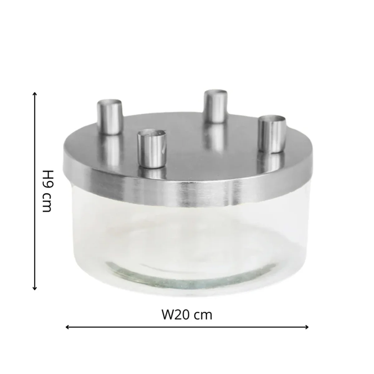Ivyline Metal Candle Holder with Glass Bowl - Image 7