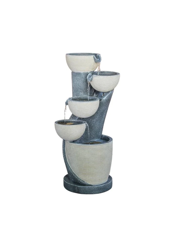 Ivyline Outdoor Cascading Bowl Water Feature
